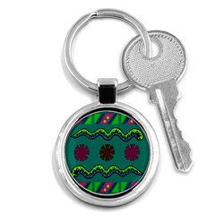 A Colorful Modern Illustration Key Chains (round)  by Simbadda