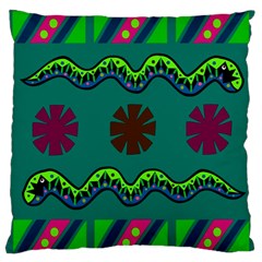 A Colorful Modern Illustration Large Cushion Case (one Side) by Simbadda