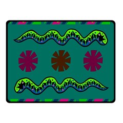 A Colorful Modern Illustration Double Sided Fleece Blanket (small)  by Simbadda