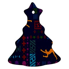 A Colorful Modern Illustration For Lovers Ornament (christmas Tree) 