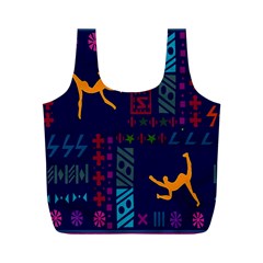 A Colorful Modern Illustration For Lovers Full Print Recycle Bags (m)  by Simbadda