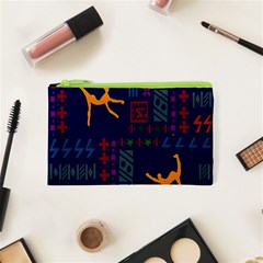 A Colorful Modern Illustration For Lovers Cosmetic Bag (xs) by Simbadda