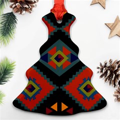 Abstract A Colorful Modern Illustration Christmas Tree Ornament (two Sides) by Simbadda