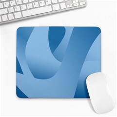 Abstract Blue Background Swirls Large Mousepads by Simbadda