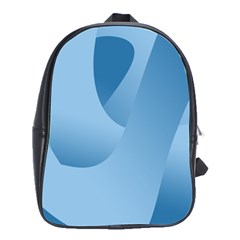 Abstract Blue Background Swirls School Bags(large)  by Simbadda