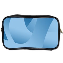 Abstract Blue Background Swirls Toiletries Bags by Simbadda