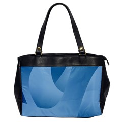 Abstract Blue Background Swirls Office Handbags by Simbadda