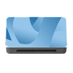 Abstract Blue Background Swirls Memory Card Reader With Cf by Simbadda