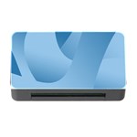 Abstract Blue Background Swirls Memory Card Reader with CF Front