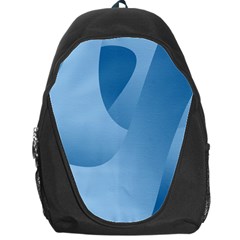 Abstract Blue Background Swirls Backpack Bag by Simbadda