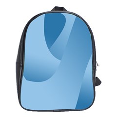 Abstract Blue Background Swirls School Bags (xl)  by Simbadda