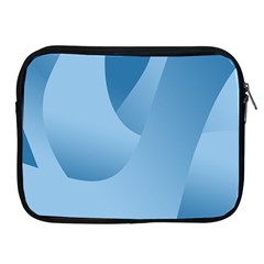 Abstract Blue Background Swirls Apple Ipad 2/3/4 Zipper Cases by Simbadda