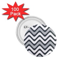 Shades Of Grey And White Wavy Lines Background Wallpaper 1 75  Buttons (100 Pack)  by Simbadda