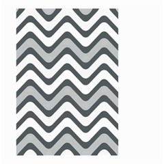 Shades Of Grey And White Wavy Lines Background Wallpaper Small Garden Flag (Two Sides)