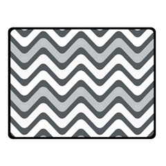 Shades Of Grey And White Wavy Lines Background Wallpaper Double Sided Fleece Blanket (small)  by Simbadda