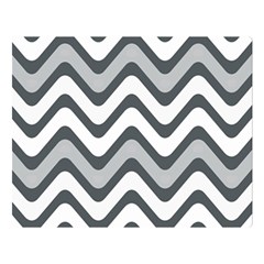 Shades Of Grey And White Wavy Lines Background Wallpaper Double Sided Flano Blanket (large)  by Simbadda