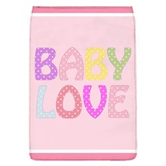 Pink Baby Love Text In Colorful Polka Dots Flap Covers (l)  by Simbadda