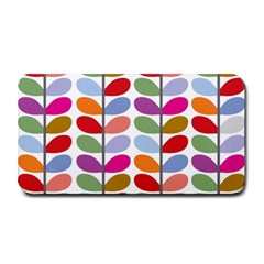 Colorful Bright Leaf Pattern Background Medium Bar Mats by Simbadda