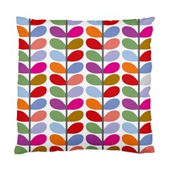 Colorful Bright Leaf Pattern Background Standard Cushion Case (one Side) by Simbadda