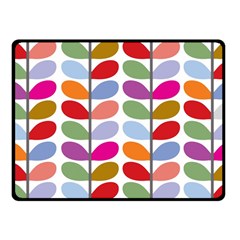 Colorful Bright Leaf Pattern Background Fleece Blanket (small) by Simbadda