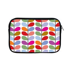 Colorful Bright Leaf Pattern Background Apple Ipad Mini Zipper Cases by Simbadda