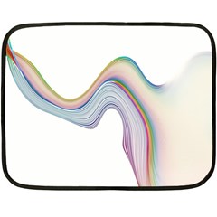 Abstract Ribbon Background Fleece Blanket (mini) by Simbadda