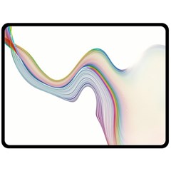 Abstract Ribbon Background Double Sided Fleece Blanket (large)  by Simbadda