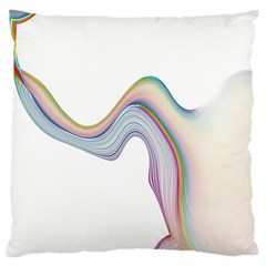 Abstract Ribbon Background Standard Flano Cushion Case (one Side) by Simbadda