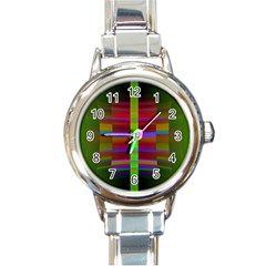 Galileo Galilei Reincarnation Abstract Character Round Italian Charm Watch by Simbadda