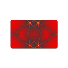 Impressive Red Fractal Magnet (name Card) by Simbadda