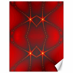 Impressive Red Fractal Canvas 12  X 16   by Simbadda