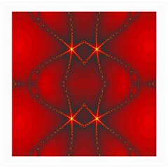 Impressive Red Fractal Medium Glasses Cloth (2-side) by Simbadda