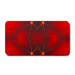 Impressive Red Fractal Medium Bar Mats by Simbadda