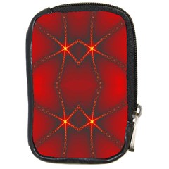 Impressive Red Fractal Compact Camera Cases by Simbadda