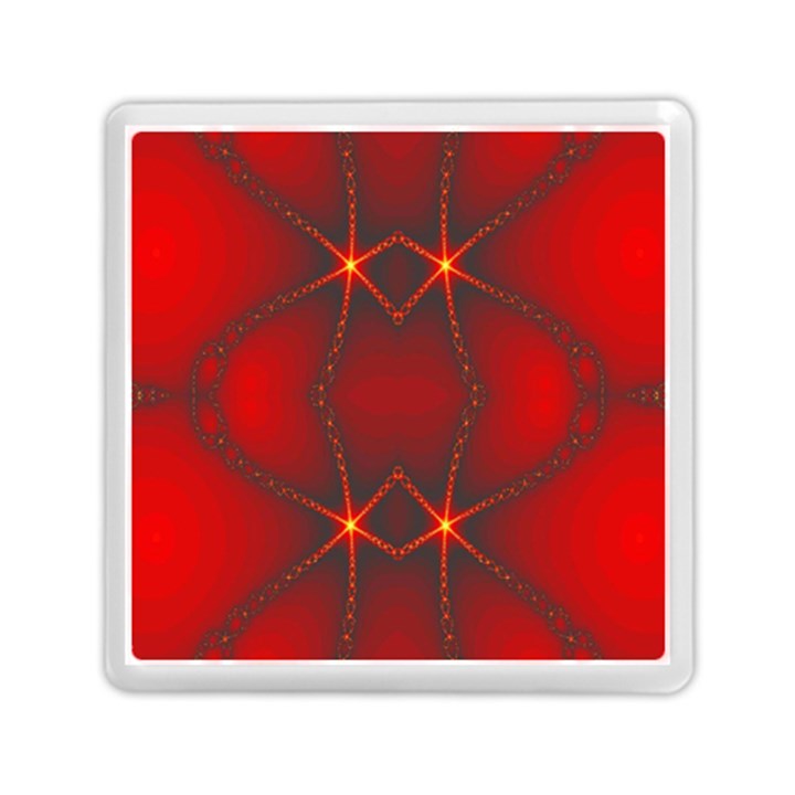 Impressive Red Fractal Memory Card Reader (Square) 