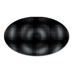 Circular Abstract Blend Wallpaper Design Oval Magnet by Simbadda