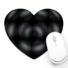 Circular Abstract Blend Wallpaper Design Heart Mousepads by Simbadda