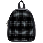 Circular Abstract Blend Wallpaper Design School Bags (Small)  Front