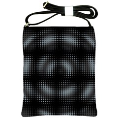 Circular Abstract Blend Wallpaper Design Shoulder Sling Bags by Simbadda