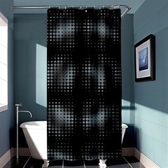 Circular Abstract Blend Wallpaper Design Shower Curtain 36  X 72  (stall)  by Simbadda