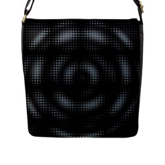 Circular Abstract Blend Wallpaper Design Flap Messenger Bag (l)  by Simbadda