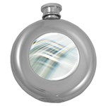 Business Background Abstract Round Hip Flask (5 oz) Front