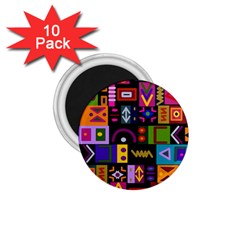 Abstract A Colorful Modern Illustration 1 75  Magnets (10 Pack)  by Simbadda