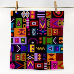 Abstract A Colorful Modern Illustration Face Towel by Simbadda