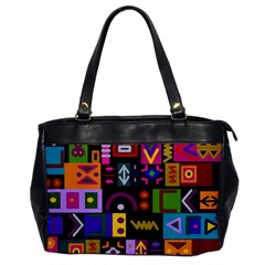 Abstract A Colorful Modern Illustration Office Handbags