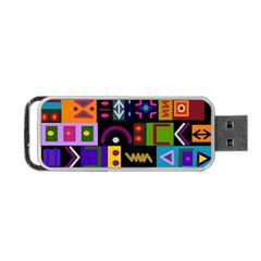 Abstract A Colorful Modern Illustration Portable Usb Flash (two Sides) by Simbadda