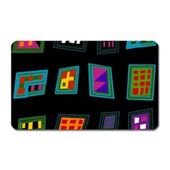 Abstract A Colorful Modern Illustration Magnet (rectangular) by Simbadda