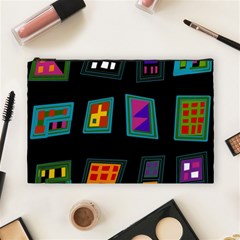 Abstract A Colorful Modern Illustration Cosmetic Bag (large)  by Simbadda