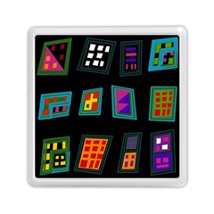 Abstract A Colorful Modern Illustration Memory Card Reader (square)  by Simbadda