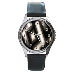 Abstract Hintergrund Wallpapers Round Metal Watch by Simbadda